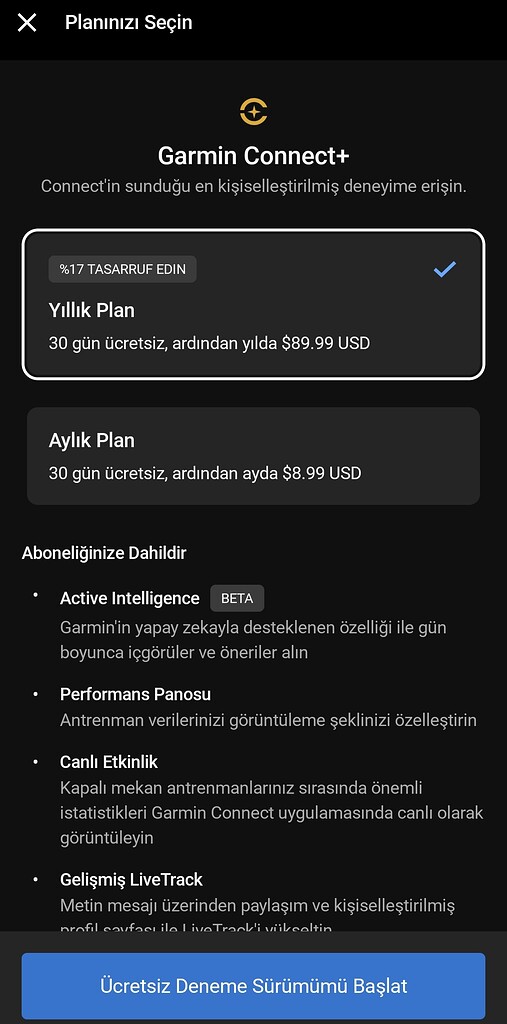 Garmin Connect+ - Teknoloji - Koşu Forum